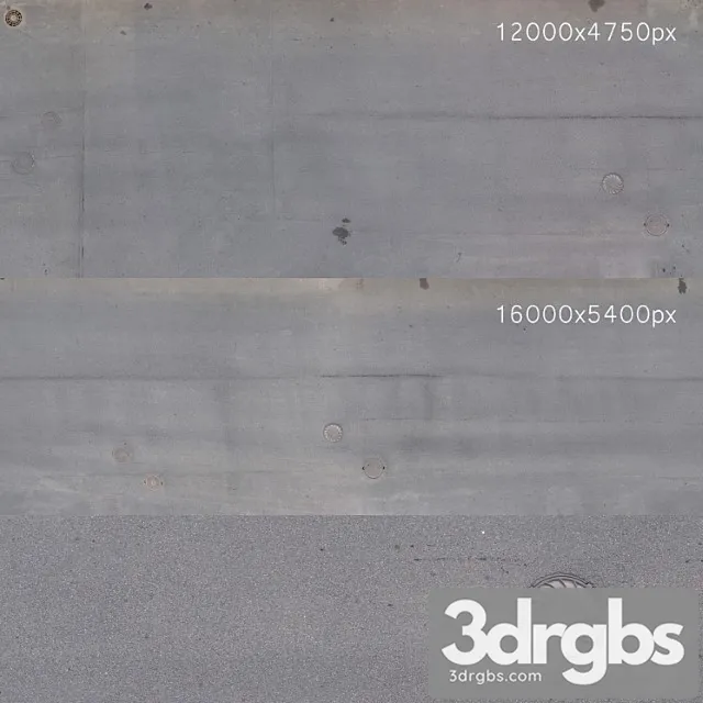 Textures of the asphalt road with manholes. 2 pcs