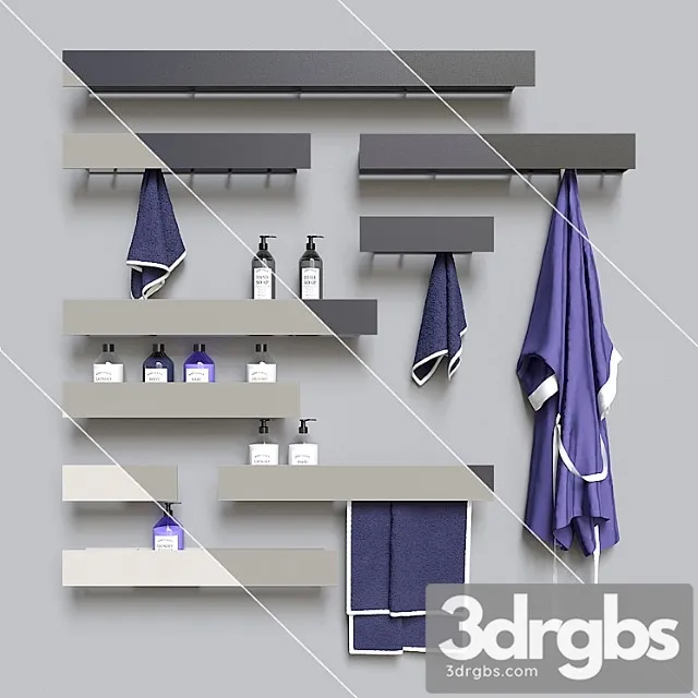 Tezza 2 Shelves 3D Model Free