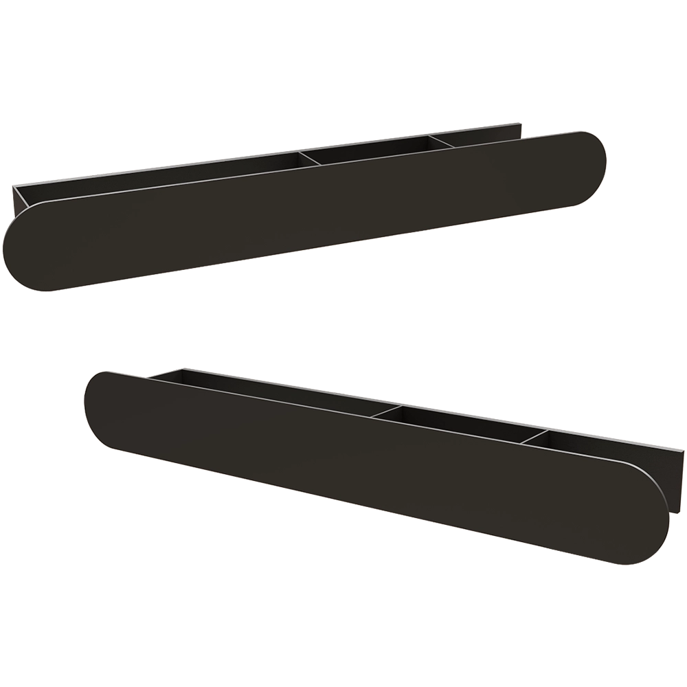 Tezza  - Storage shelf with paper holder and towel bar Tre Disco 3D Model