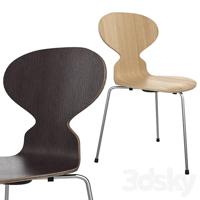 The Ant ™ Chair by Arne Jacobsen Fritz Hansen 3D Model