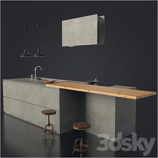 The bar 3DModel