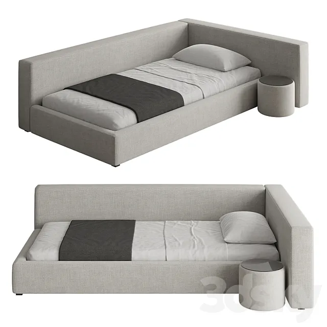 The bed in the children's room BOCA MINI BED 001 3D Model