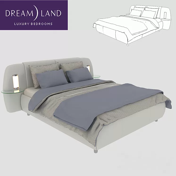 The bed of the Rio Grande Dream Land 3D Model