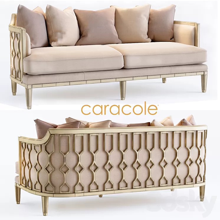 The Bee's Knees Caracole Sofa 3D Model
