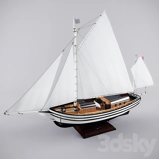 The boat "Spray" 3D Model