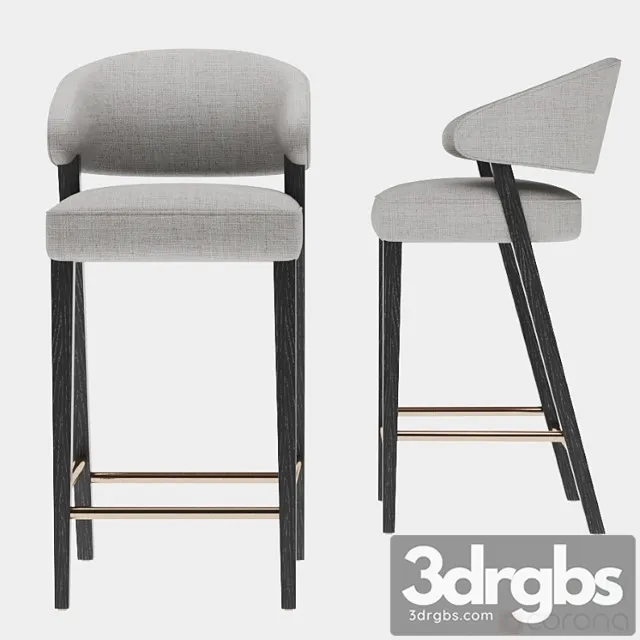 The bright group cahn barstool 2 3D Model Download