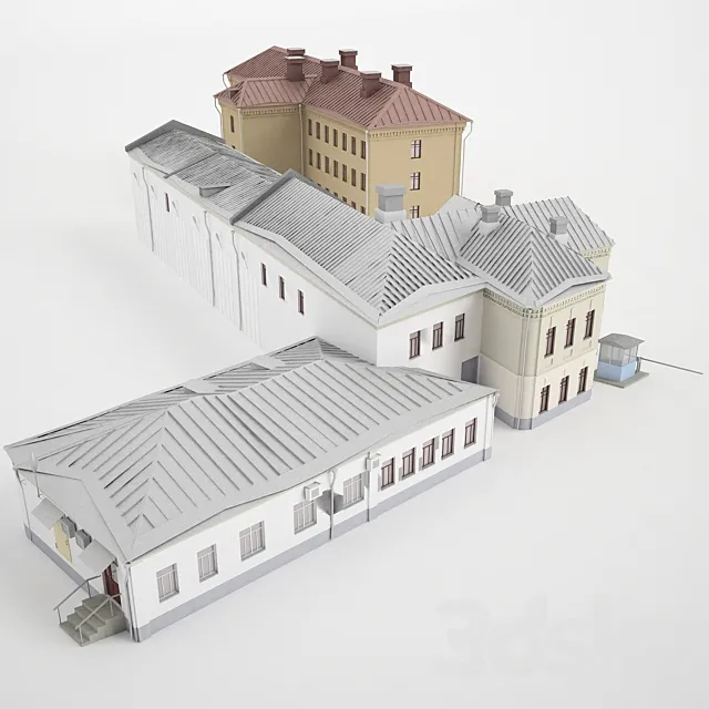 The building of Moscow Street. Bersenevskaya embankment. 12s1. 14s5A. 14s5 3DModel