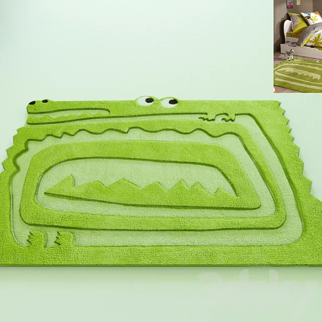 The carpet in the children's "Krokodil" 3D Model