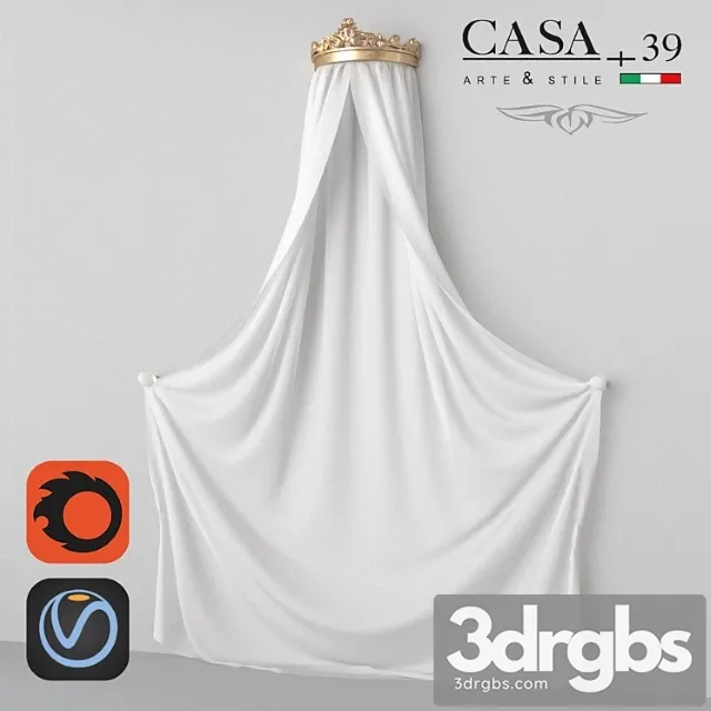 The casa + 39 - prestige - crown + canopy (art 718) 2 3D Model Free