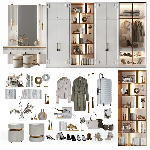 The composition in the hall_106 3DModel