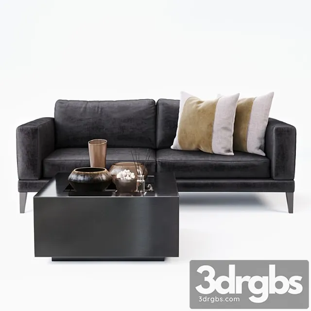 The darcey 3 seat sofa 2 3D Model Free