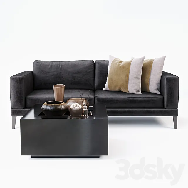 THE DARCEY 3 SEAT SOFA 3D Model