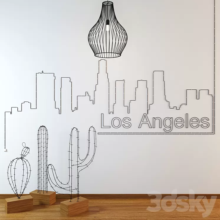 The decor of the wire 3D Model