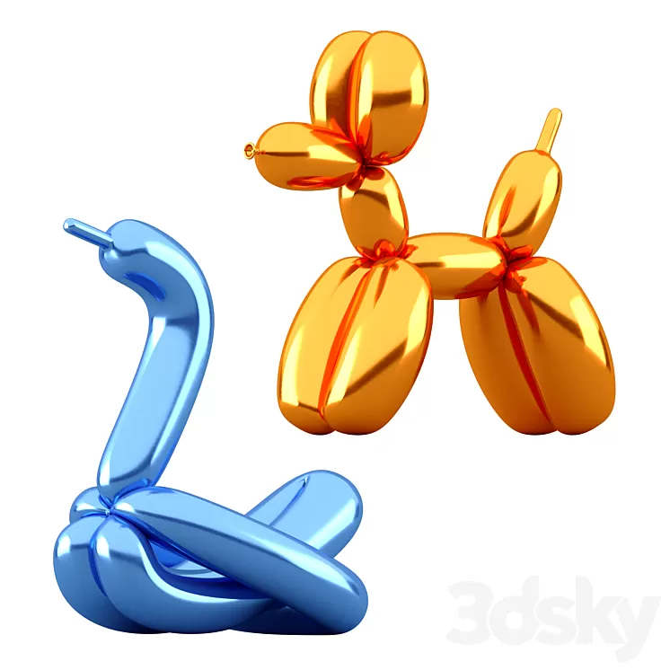 The dog and the swan 3D Model