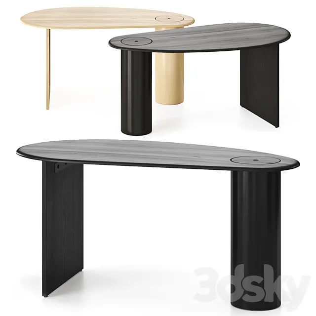 The Eclipse Desk by Menu Table 3DModel