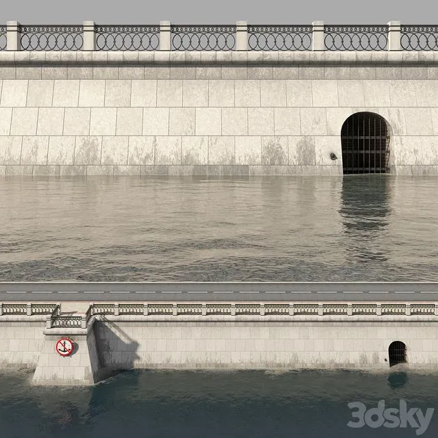 The embankment 3D Model