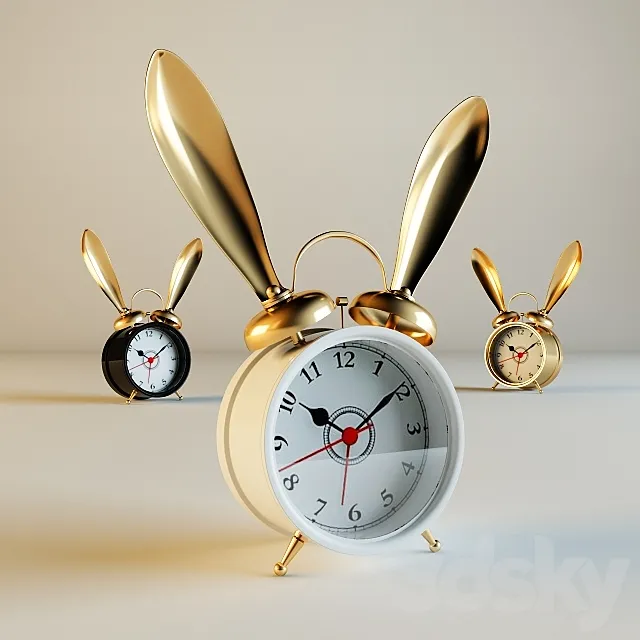 The Emily & Meritt Bunny Alarm Clocks 3D Model