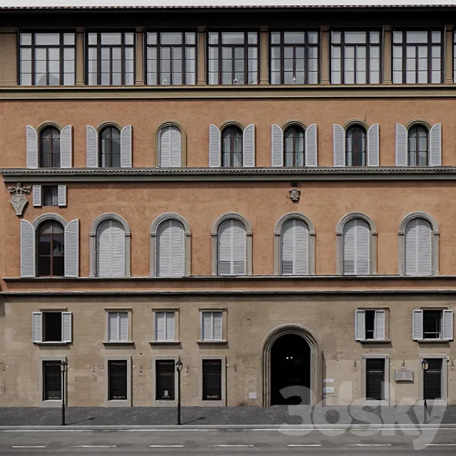 The facade for Background 3DModel