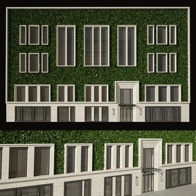 The facade of the building Free Download