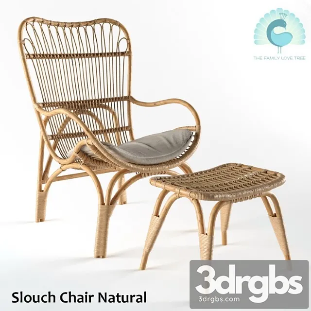The Family Love Tree Slouch Chair Natural 3D Model Free