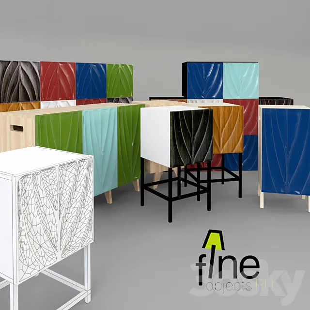 The family of drawers and cabinets BIO Fineobjects Free Download