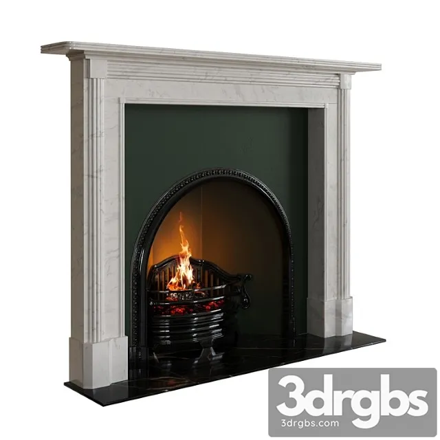 The fireplace of The Albany Ot Chesneys 3D Model Free