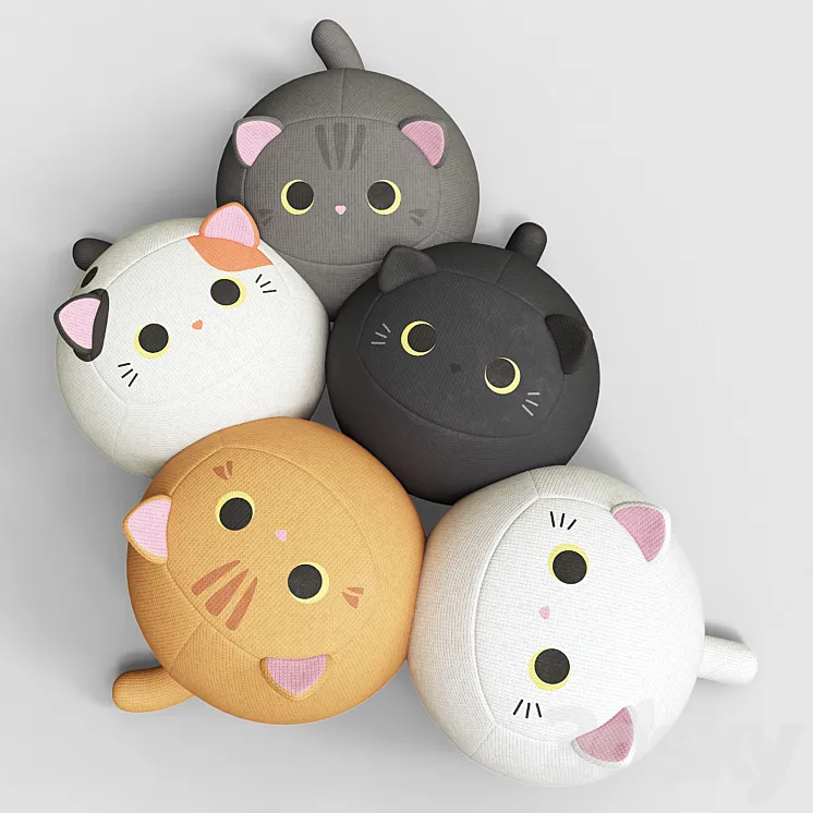 The five Michis 3D Model Free