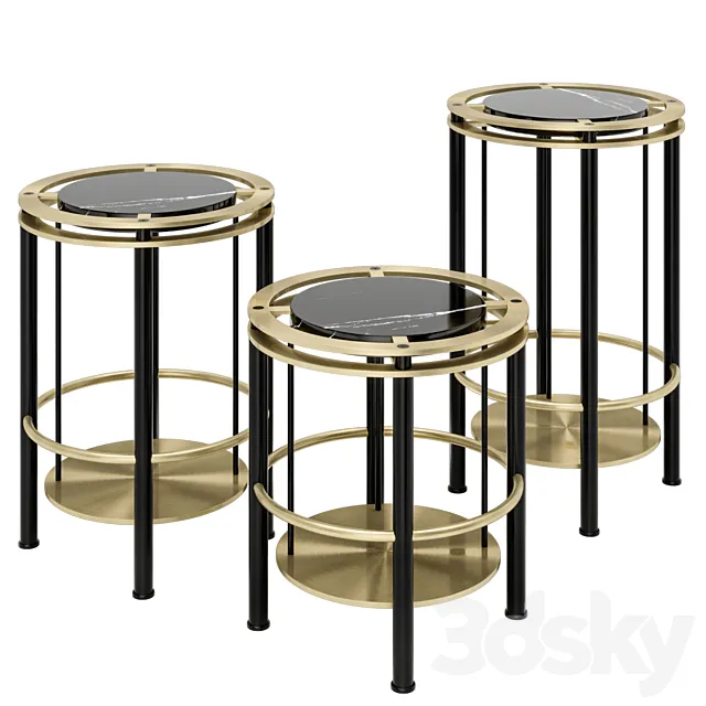 The Frame Side Tables - Set 3DModel