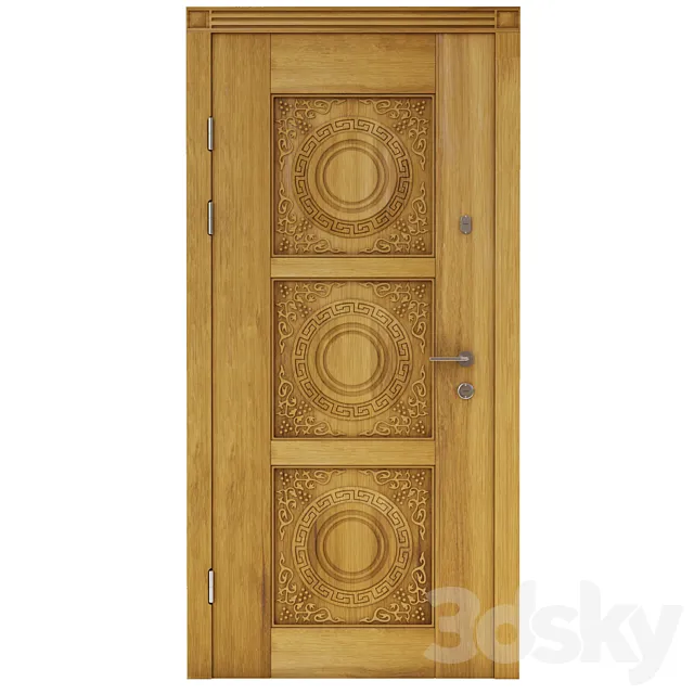 The front door of Milan (Milano) 3DModel