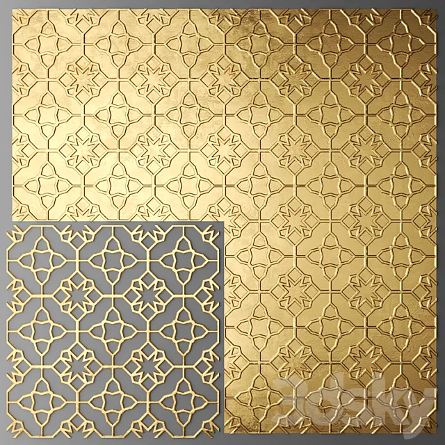 The grille panel. 3D Model