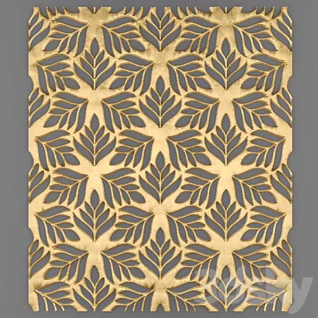 The grille panel. 3DModel