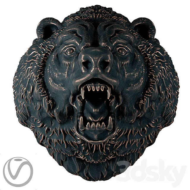 The head of a bear 3DModel