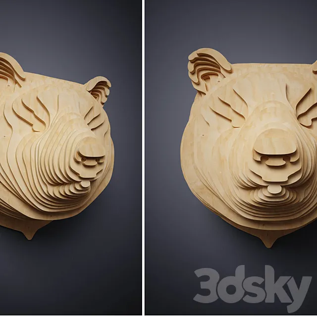 the head of the bear 3DModel