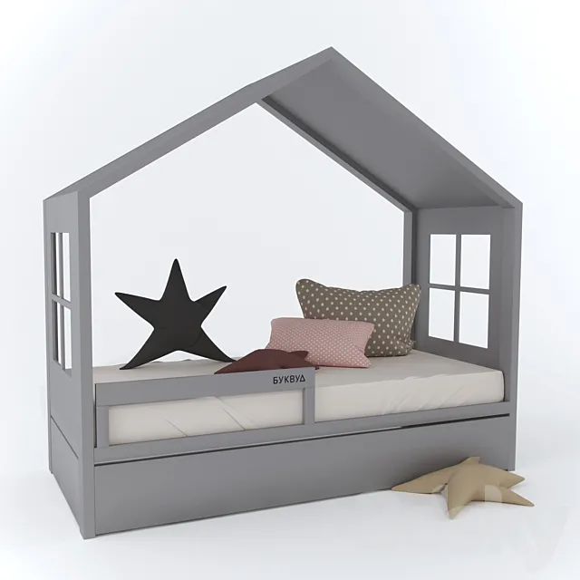 The house of the wizard BookWood 3D Model