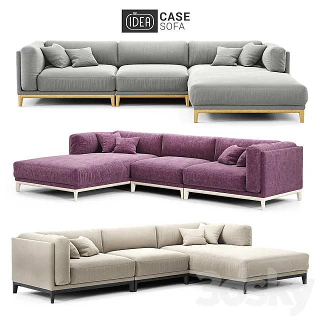 The IDEA Modular Sofa CASE (art 901-905-912) 3D Model