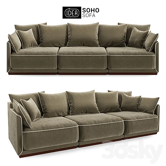 The IDEA Modular Sofa SOHO (item 803-805-804) Free Download