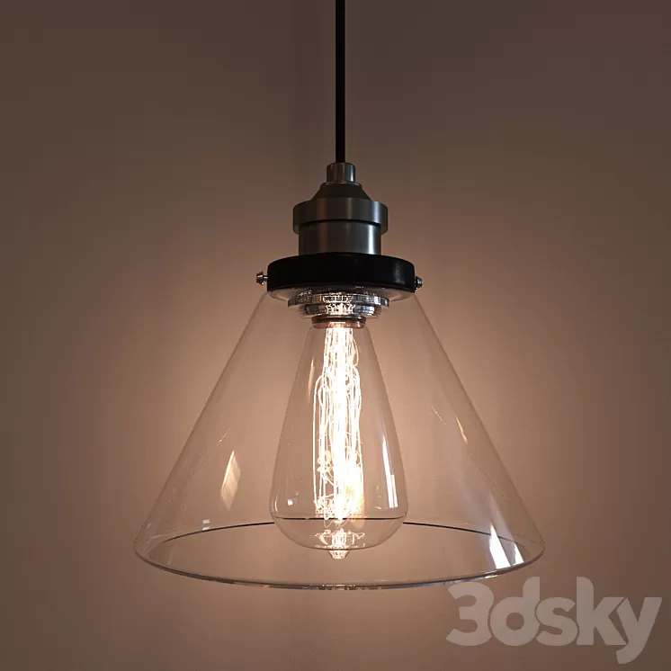 The lamp in the industrial style 3D Model