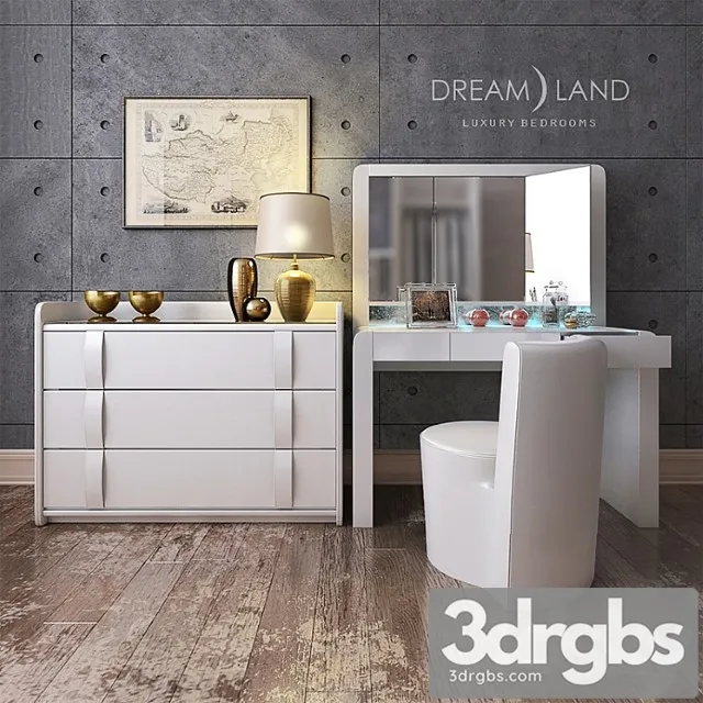 The Lattice Toledo Chair Chest Tonga Gras 3D Model Free