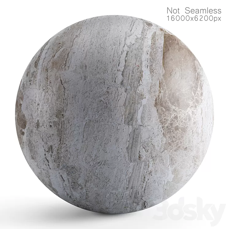 The material of the slab is beige marble. 16k 3D Model