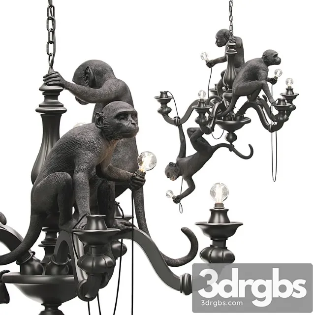 The monkey chandelier 3D Model Free