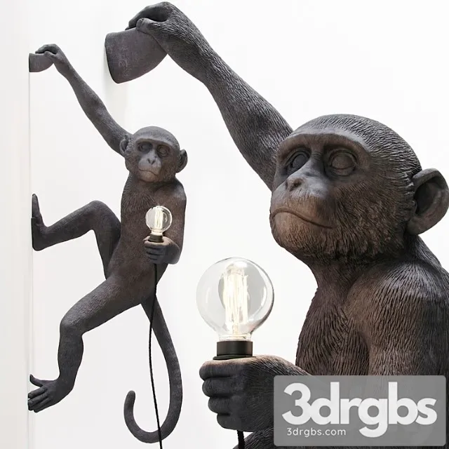 The Monkey Lamp Hanging Version Right 3D Model Free