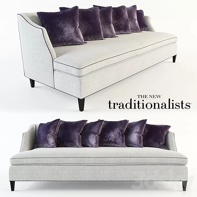 The new traditionalists - Sofa No. 224 3D Model