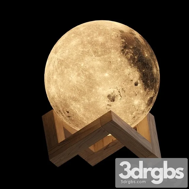 The Original Moon Lamp 3D Model Free