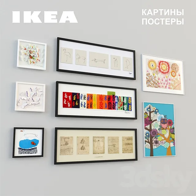 The paintings and posters IKEA 3DModel