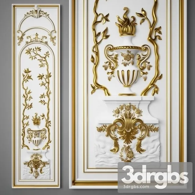 The Panel Boiserie Italia 3D Model Free