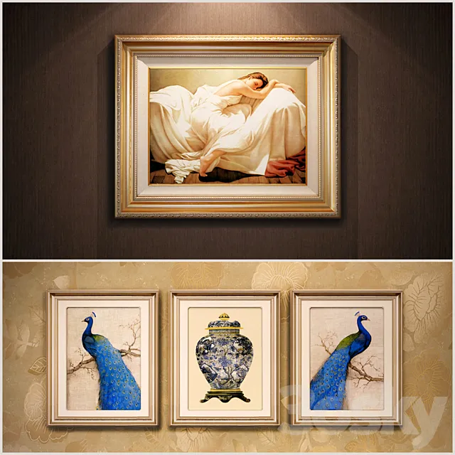 The picture in a frame (a collection of 17) 3D Model