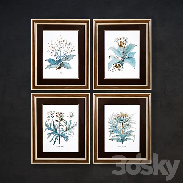 The picture in the frame: 10 piece (Collection 9) 3D Model