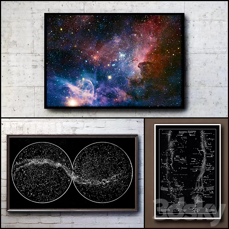 The picture in the frame. 102. Space Collection 3D Model