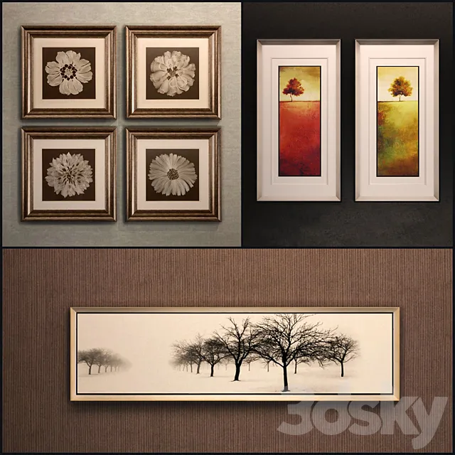 The picture in the frame: 15 piece (Collection 20) 3DModel