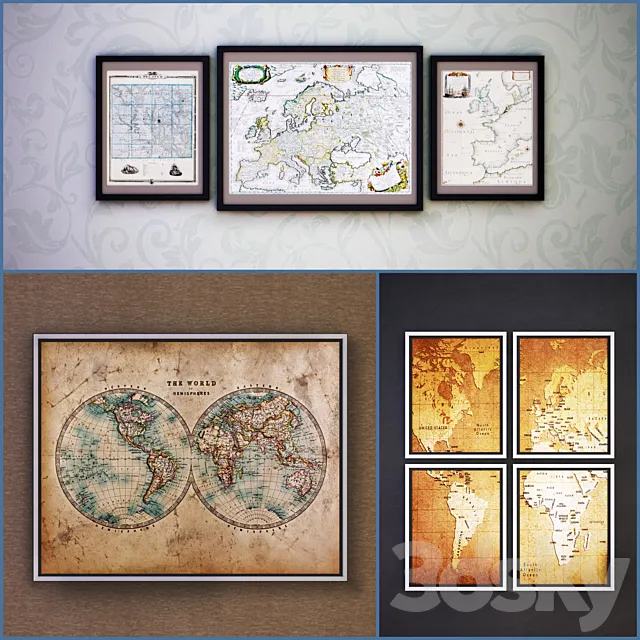 The picture in the frame: 16 piece (Collection 2) 3D Model